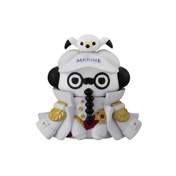 MEGA CAT PROJECT One Piece Nyampys Luffy the Navy Approximately 30mm PVC Finished Figure Nyan! Vs. (BOX) Pre-painted