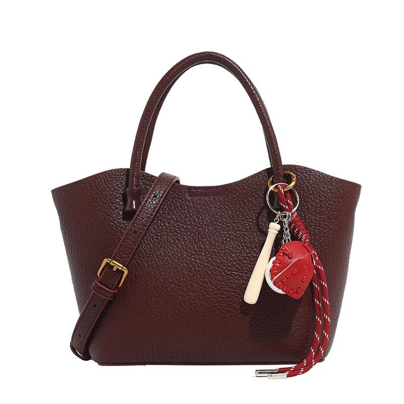 Spring New Fashionable Versatile Basket Handheld Women's Bag Large Capacity Tote Bag Commuter Single Shoulder Crossbody Bag