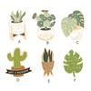 Brooches Cartoon Green Cactus Succulent Potted Plant Enamel Leaf Shape Lapel Girls Pins Boys Jewelry for Clothing Crafting