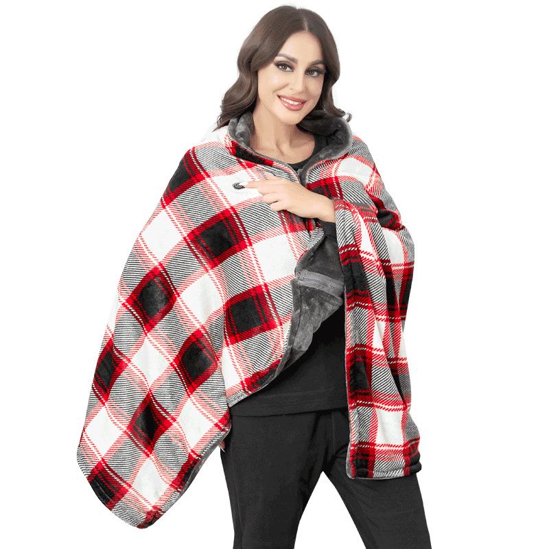 Multifunksjonelt USB-varmeteppe og sjal for kontoret