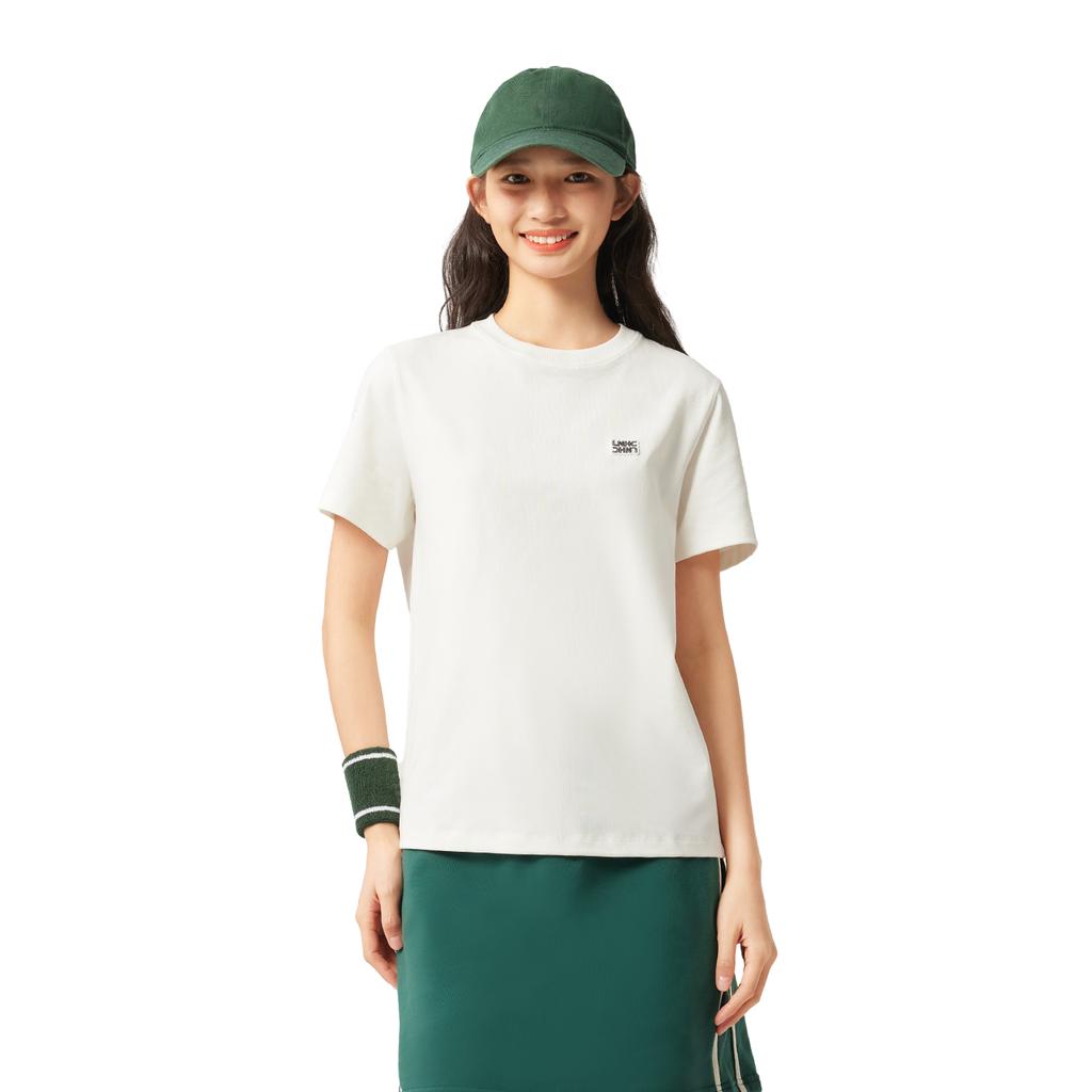 Li Ning Sports Life Collection T Shirt Women's Ivory AHSWC36-1