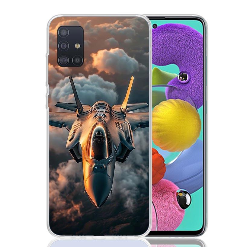 Aircraft Airplane Cool Phone Case For Samsung Galaxy A52 A32 A22 A12 A02S A50S A30S A51 A31 AA71 Note 20 Ultra 10 S10 Plus Galax