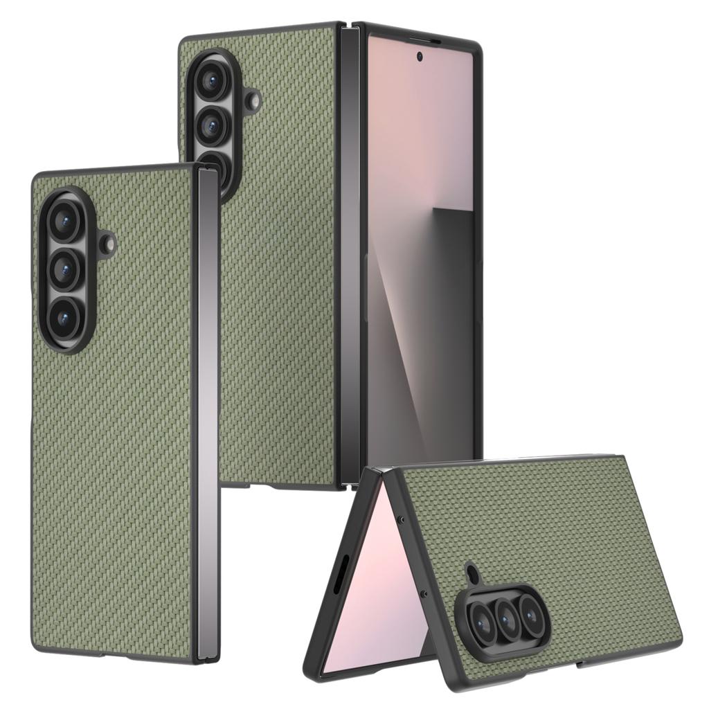 For Samsung Galaxy Z Fold7 5G Case Carbon Fiber Texture PU + PC Phone Cover