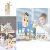 Solarbetriebene Windmühle DIY Holzhaus Bausatz für Kinder 7-14 Jahre Anpassbares Lernspielzeug