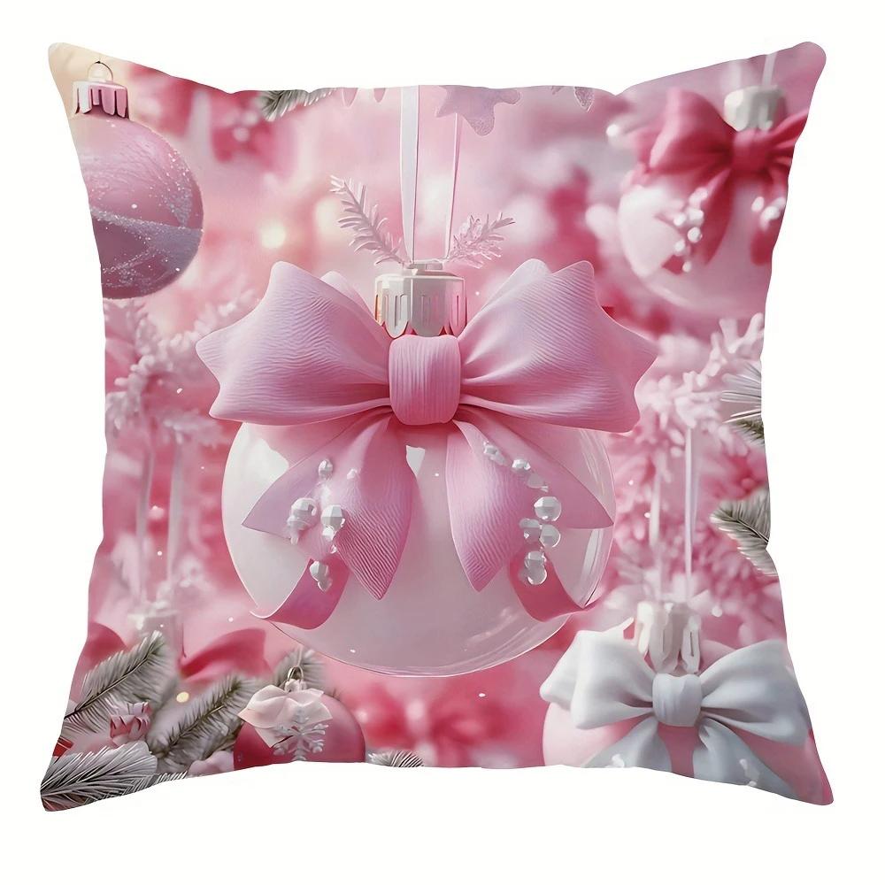 

Милая наволочка с Санта-Клаусом и снеговиком, рождественский и новогодний подарок, подходит для дома, комнаты, гостиной, дивана, чехол для подушки 16x16Inch