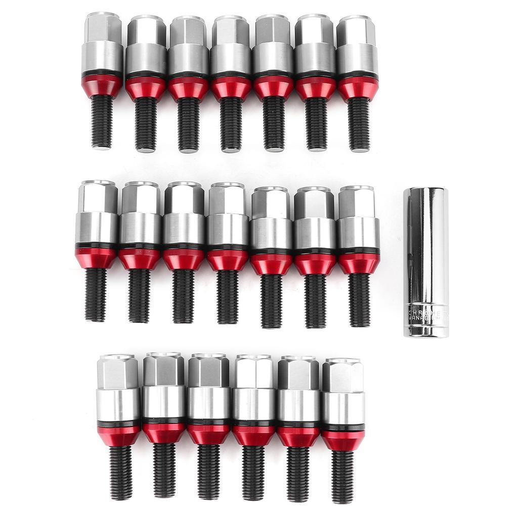 20pcs M12x1.5mm Wheel Lug Bolts 7075 T6 Aluminum Fit for 1 Series E81 E82 E87 E88Titanium