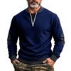 Men's Solid Color Half-Zip Sweatshirt Men's Sports Large Size Casual Sweatshirt