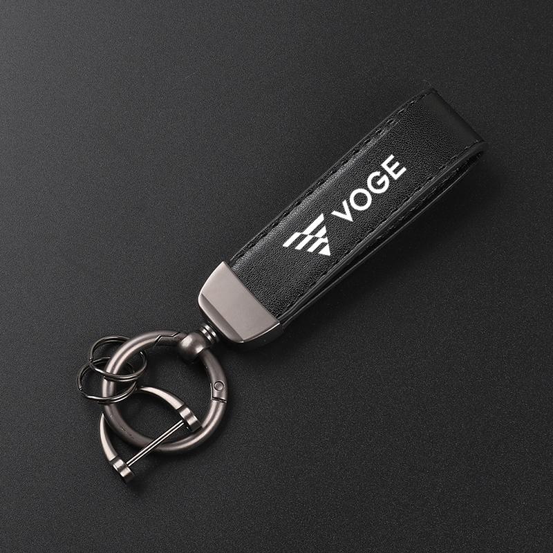 Motorcycle Leather Keychain Horseshoe Buckle Jewelry for VOGE DS525X 525R 300 Rally 300RR 250RR 500AC 650DS