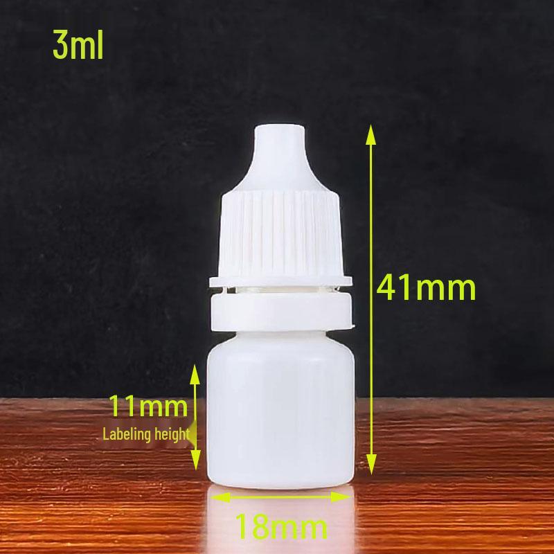 20ml, 50ml, 100ml Translucent HDPE Dropper Bottles - Squeeze & Eye Drop Design