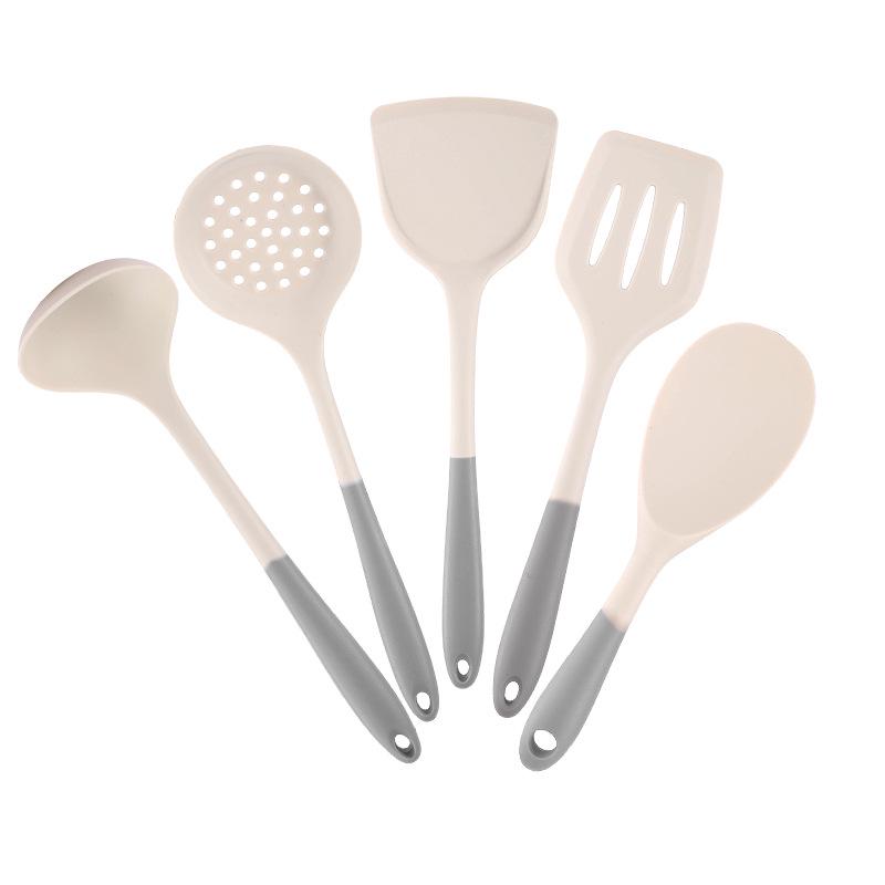 Heat-Resistant Silicone Spatula and Soup Ladle Set – Non-Stick, Food-Grade, Anti-Scald Kitchen Utensils