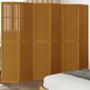 VidaXL Room Divider 6 Panels, Room Separator, Privacy Screen, Folding Screen Bedroom Living Room, Brown Wood 358826