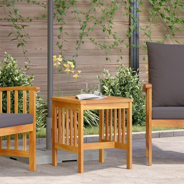 Table d'extérieur vidaXL Marron 45x45x50 cm en bois d'acacia massif 4106451