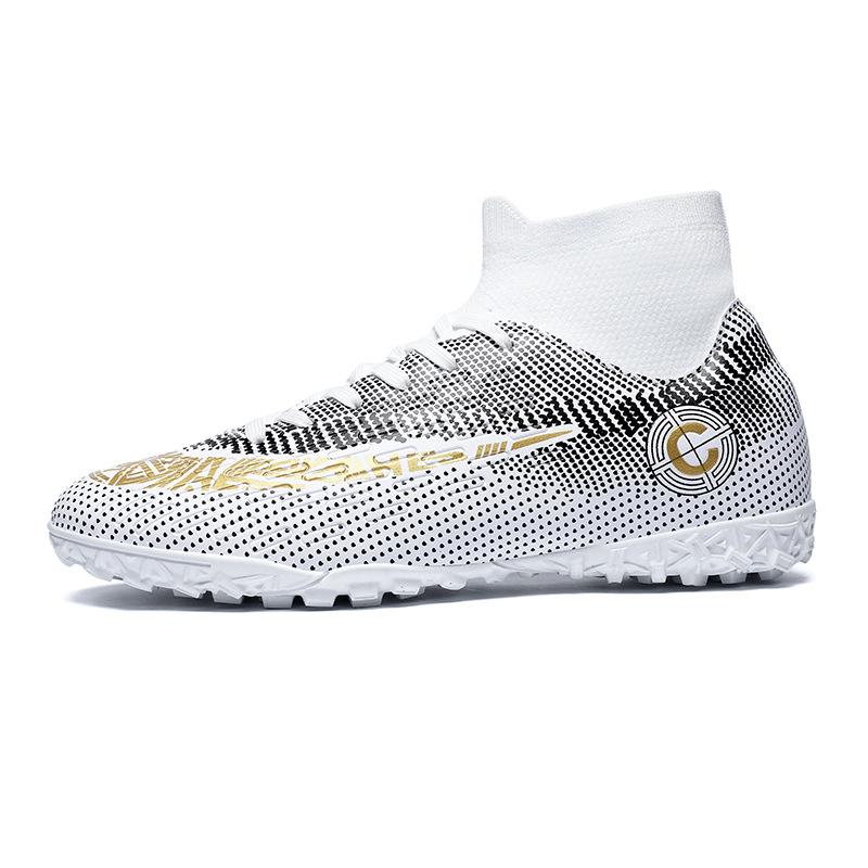 High-top football shoes men and women children broken nails tf artificial turf nails youth training shoes