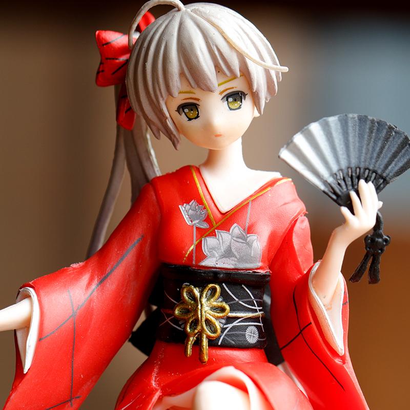 Japan 13CM Yosuga no Sora Figure PVC Action Anime Collection Peripherals Doll Model Toys Kimono Sora Figure for kid gift