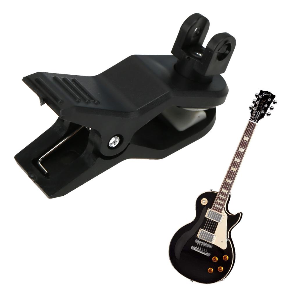 Schwarze Stimmgerät-Festklemme Wiederverwendbare Kunststoff-Universalklemme für Stimmgerät Gitarre Akustik-Clip für Saiteninstrument Violine Ukulele
