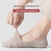 "Men's Invisible Non-Slip Ice Silk Boat Socks - Summer Thin, Shallow Splicing Design"