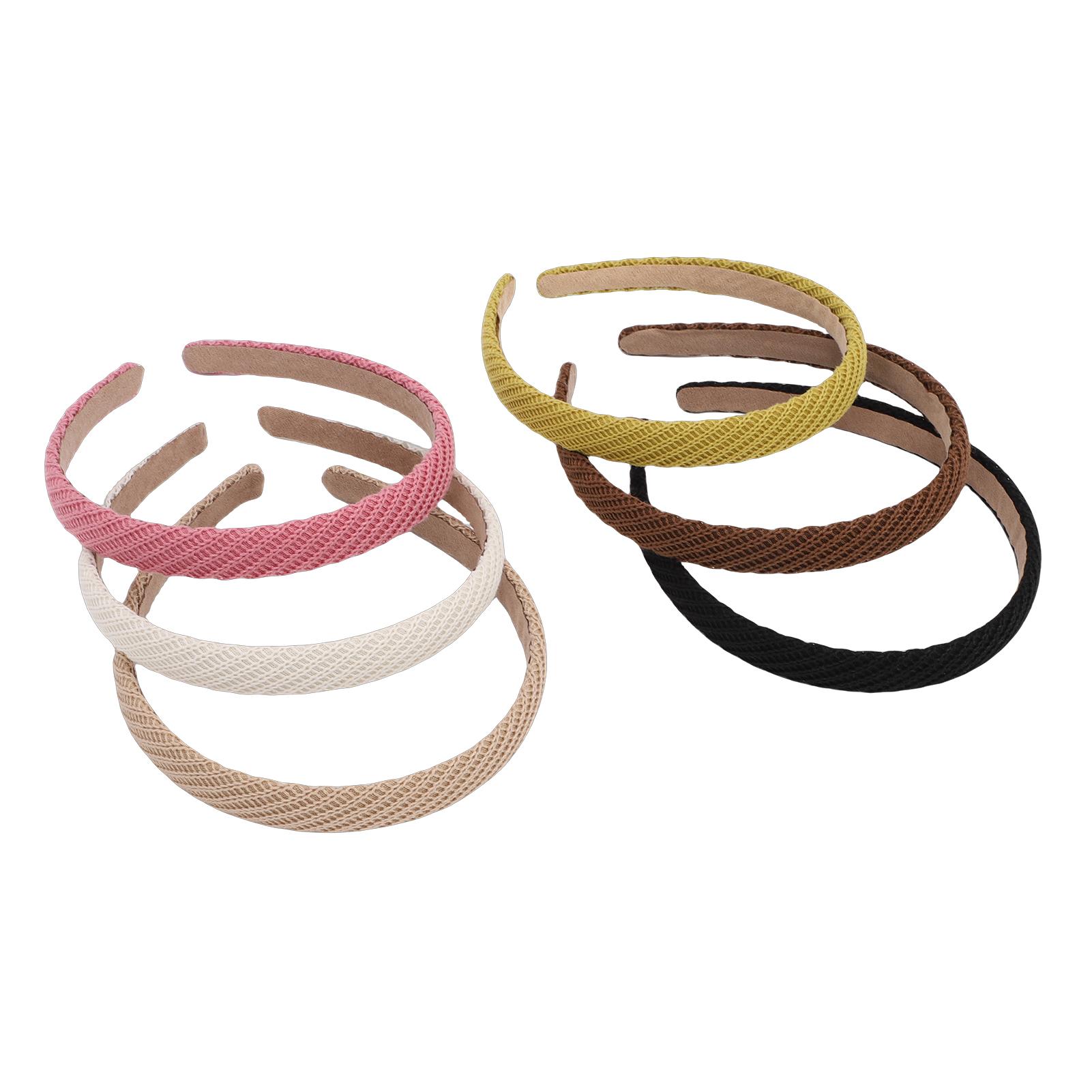 

6pcs Knit Headbands Non Slip Lightweight Women Headband Hair Accessories for All Hair Types 2cm Knit