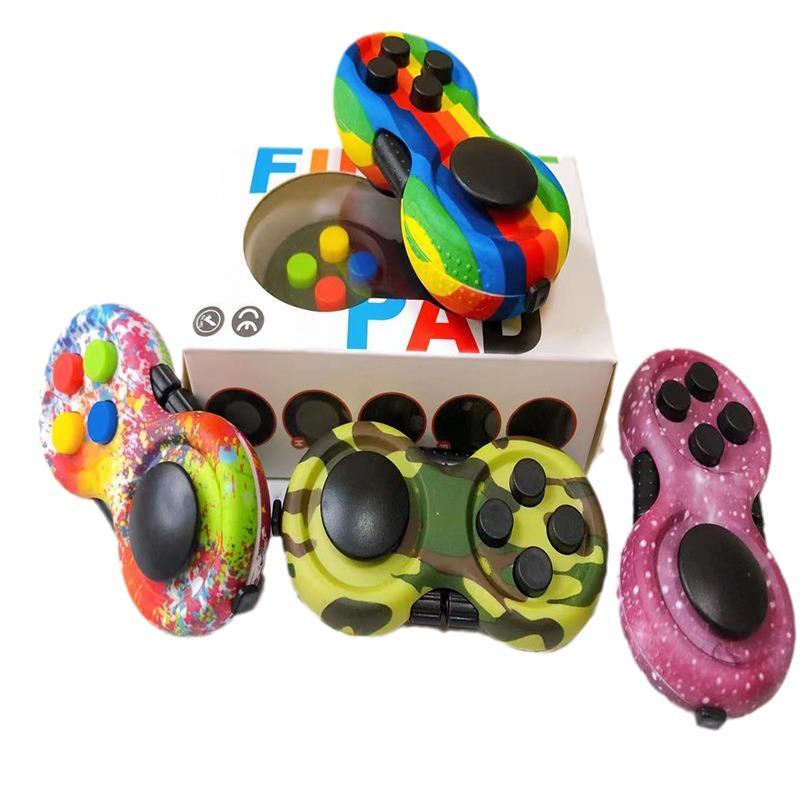 Fidget Game Toy: Magic Cube with Silicone Buttons for Stress Relief