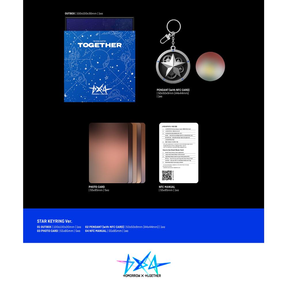 TOMORROW X TOGETHER TXT - Vol.4 THE STAR CHAPTER : TOGETHER [Star Keyring Ver.]