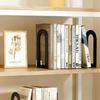Elegant L-shaped Iron Bookends 1 Pair Rust-resistant for Long-lasting Use in Home Office