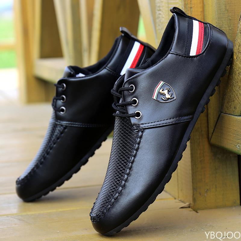 

Men s casual Sneakers Spring Autumn New trendy Shoes Breathable Solid Color shoes non slip Men Driving footwear Homme 42