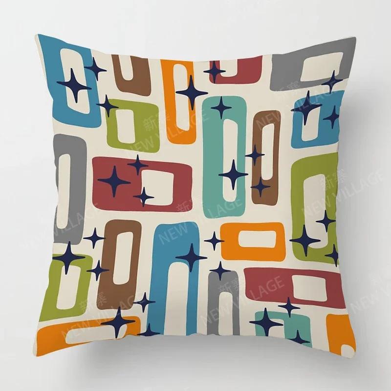 Nordic Fall Home Decor Autumn Throw Pillow Case Sofa Cushion Cover Modern  Geometry