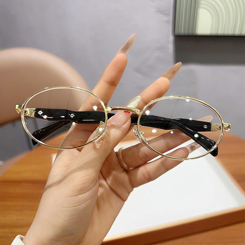 JYL Eyeglasses Men Oval Anti Blue Light Plain Versatile Myopia Use YH9578 A-16278 лунный камень синий