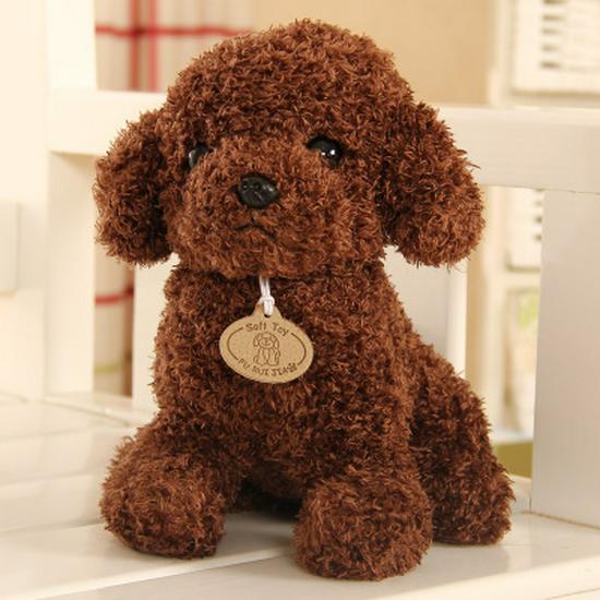 Curly Teddy Dog Plush Doll - Children's Birthday Gift Ragdoll Toy