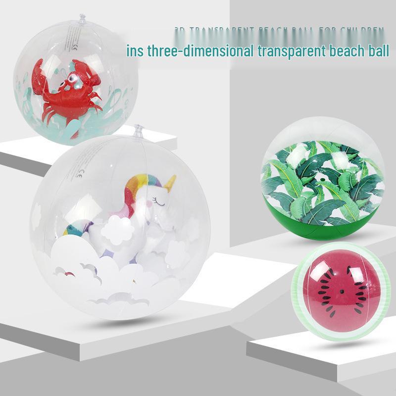 Internet Celebrity Watermelon-Orange Unicorn Inflatable Beach Ball Game