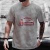 Men's Street T-shirt Car Motorsport Drifting Print Tops Tees Summer T Shirt Stylish Oversized Tee Shirt for Men Tshirt Clothing