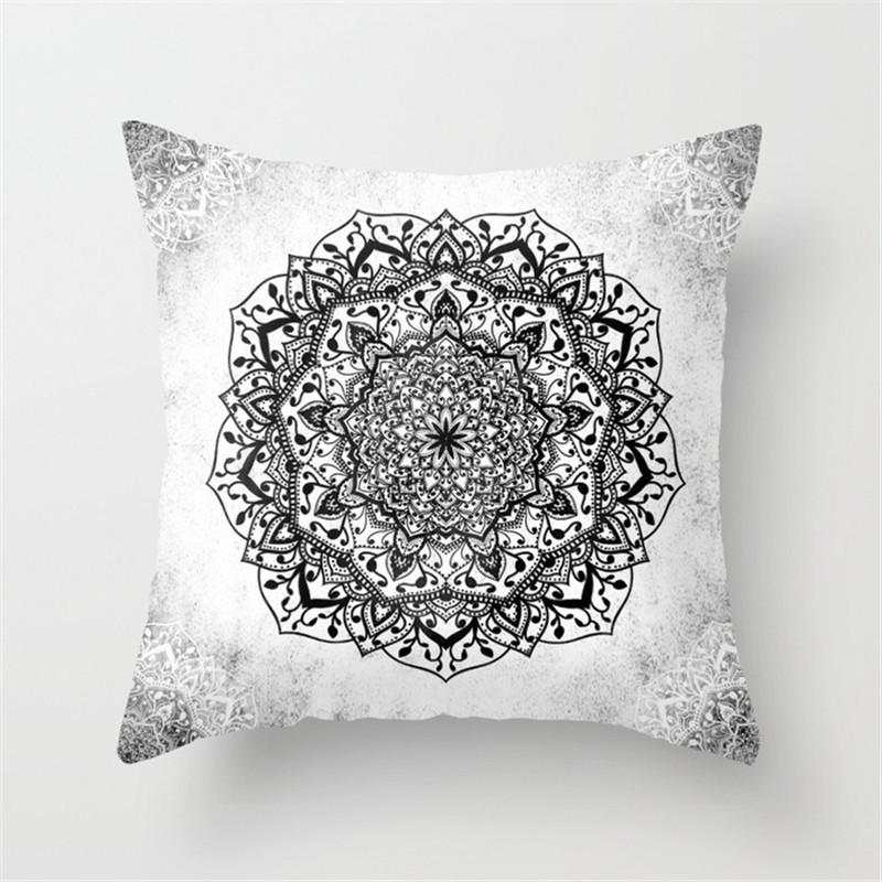 Geometric Cushion Cover Sofa Throw Pillow  Home Decoration Boho Mandala Flower