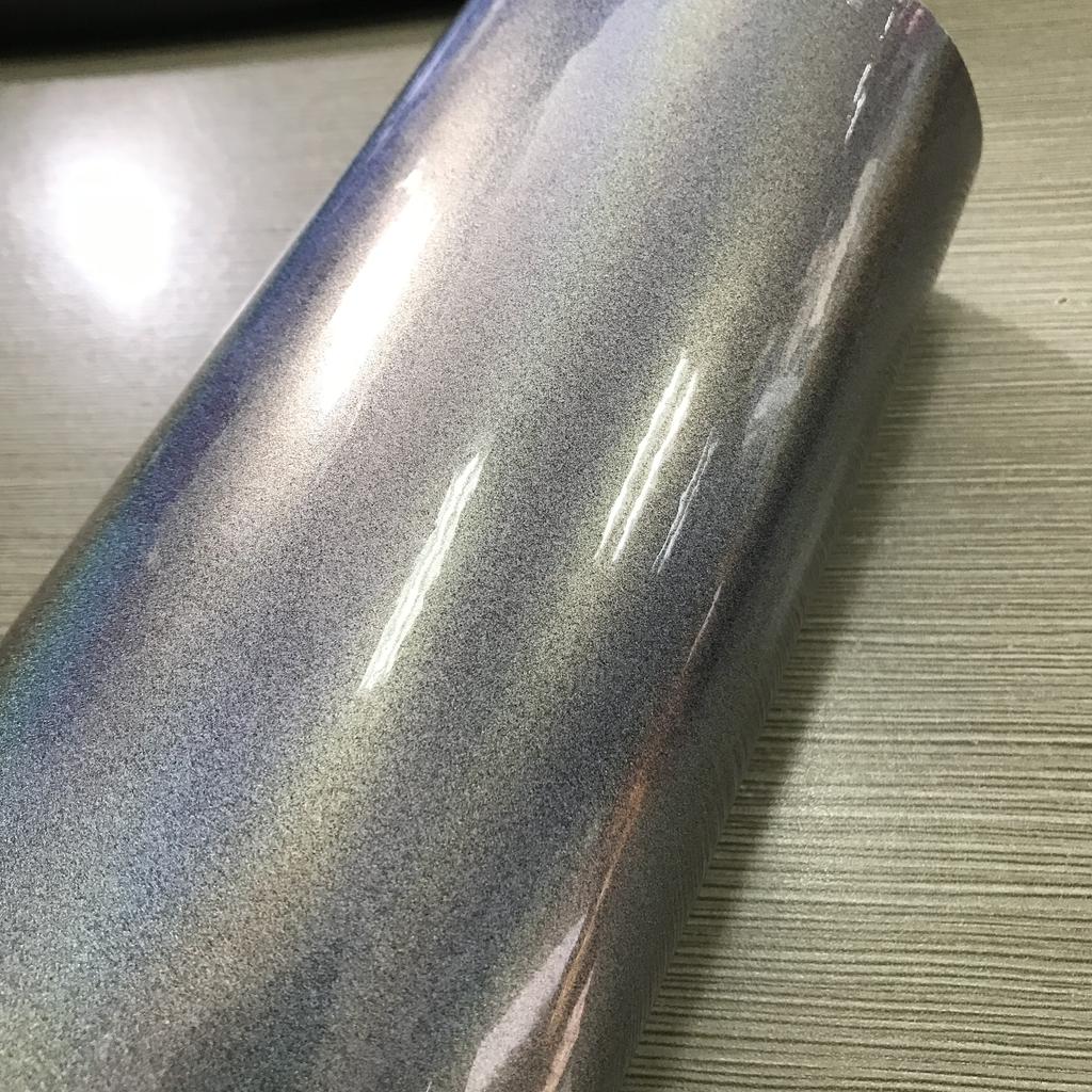 75cm X152cm Holographic Rainbow Laser Glitter Sticker Sheets Decals Glossy Vinyl Wrap Car Styling Wrapping Decal Films