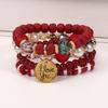 European & American Bohemian Beaded Multi-layer Bracelet with 'I LOVE YOU' Pendant