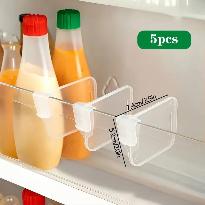 Refrigerator Partition, Side Door Partition, Dividing Clip, Small Partition For Organizing And Storing, Snap On Adjustable Clip