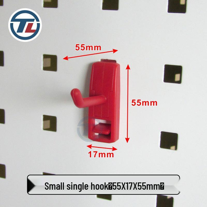Plastic Pegboard Hooks with Square Hole - Wall-Mounted Tool Rack and Storage Shelf for Hardware Display