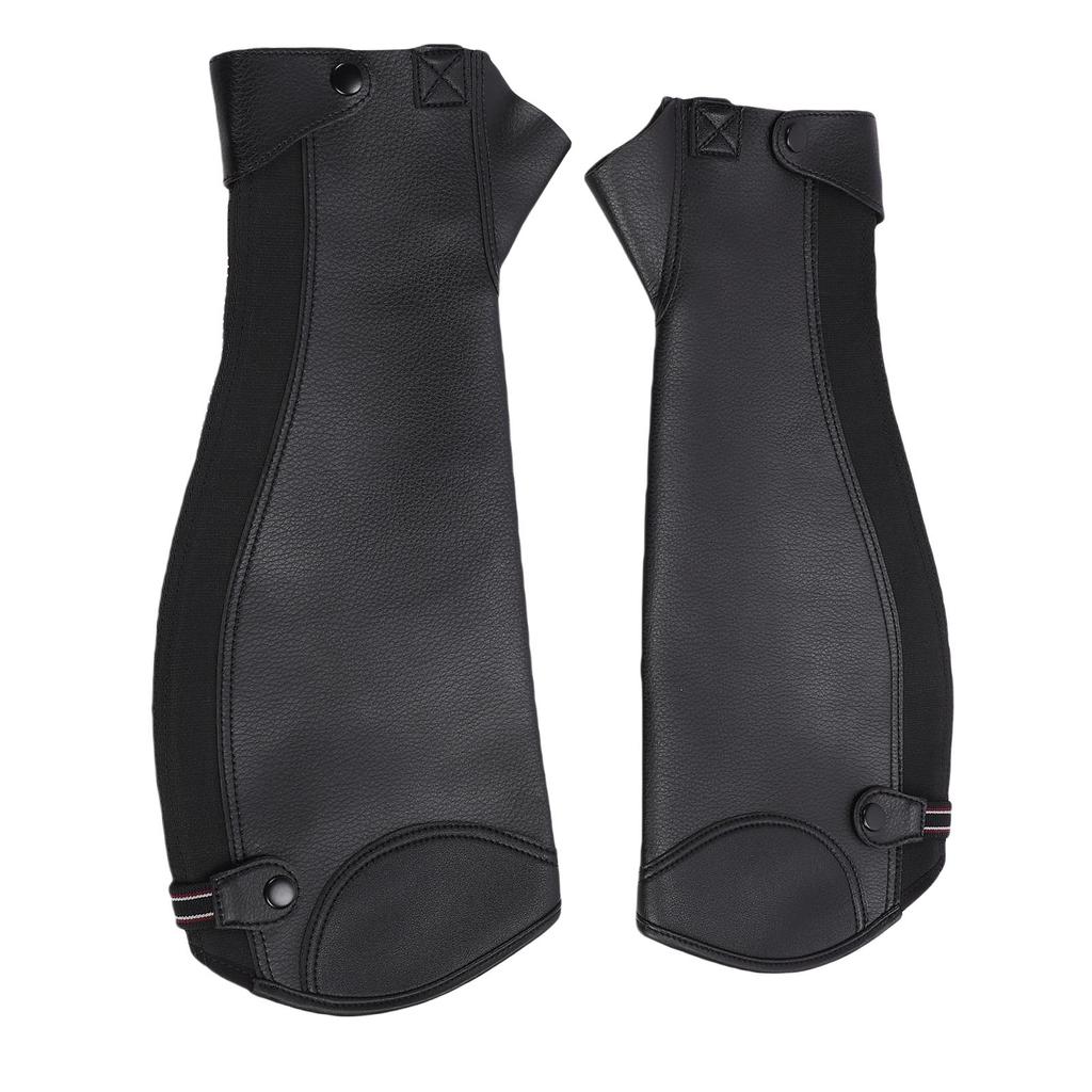 Equestrian Half Chaps for Adults Microfiber Protective Leg Guard Half Chap for Horse Riding XL