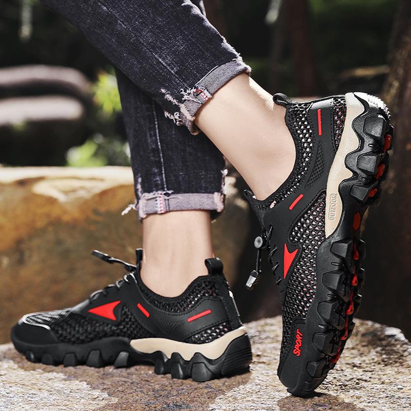 Summer Men's Casual Shoes Outdoor Breathable Mesh Antiskid Shoe 39-46