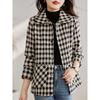 Autumn Plaid Jacket: Stylish 2024 Spring/Fall Suit for Middle-Aged & Elderly Women