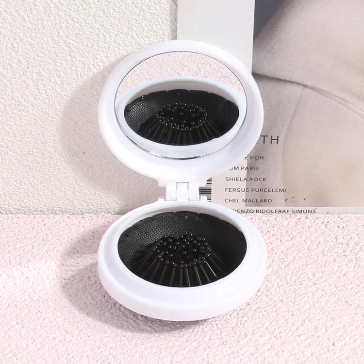 Small Comb Portable Mirror Massage Comb Creative Cute All-in-one Girl Air Cushion Comb Mini Folding Airbag Comb