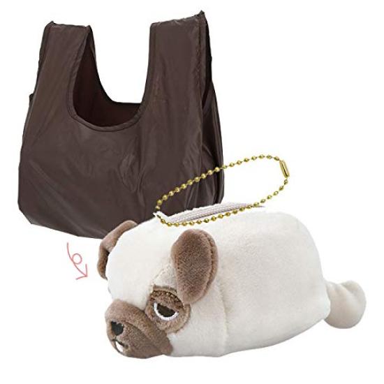 Livheart Eco Calico Cat Yuzu 7cm Palm-Sized Bag, (Pouch Approx. Long, Bag Approx. 43.5cm Long), Compact, 88413-10