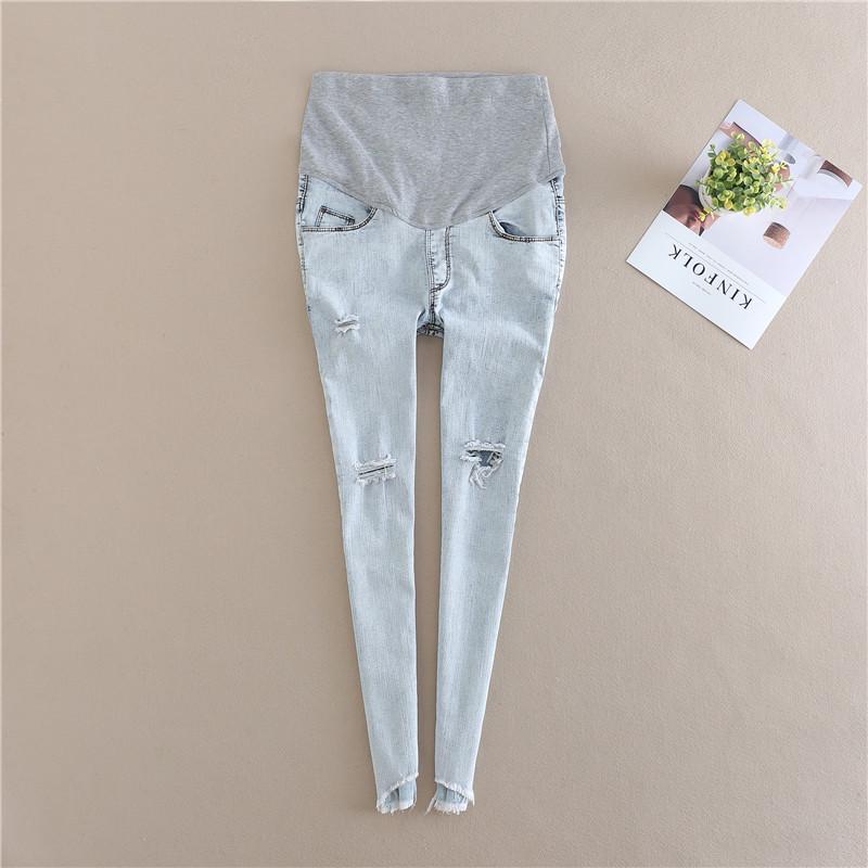Buy Maternity Jeans Pants Hole Skinny Pregnant Trousers Ankle