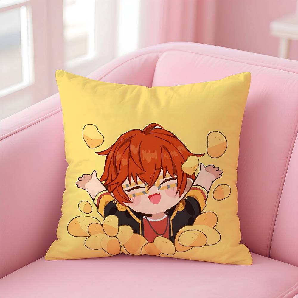 Hot Game M-Mystic Messenger 707 Pillow Case Custom Printed Brushed Fleece Pillow, Baby Skin-Touch, Eco-Friendly Dye-Sublimation