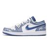 Jordan Air Jordan 1 Low Top Vintage Basketball Shoes Men's Blue White 553558-414(Team32-SBOX)
