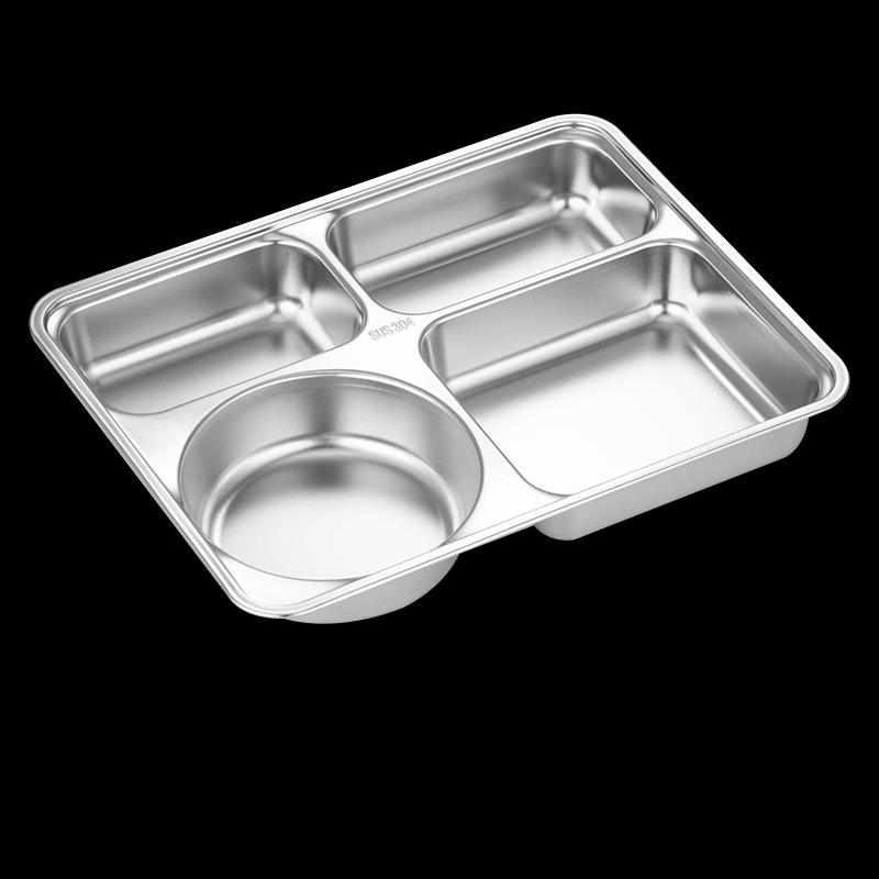 KAZHI 304 Stainless Steel Deep Compartment Meal Tray