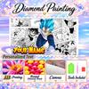 Personalized Dragon Ball Vegeta Diamond Art Custom Name 5D Diamond Painting Full Drill DIY Craft