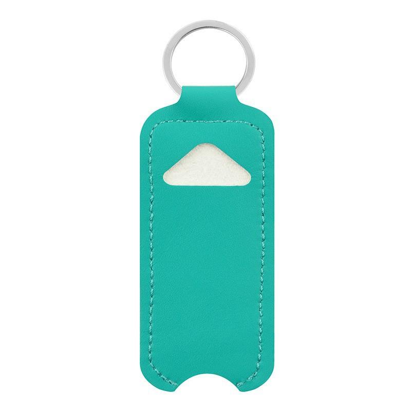 

Pu Leather Chapstick Pouch Keys Ring Lipstick Lip Gloss Bag Keychain Holder Portable Lip Balm Bottle Packaging Cover Key Ring кавовий