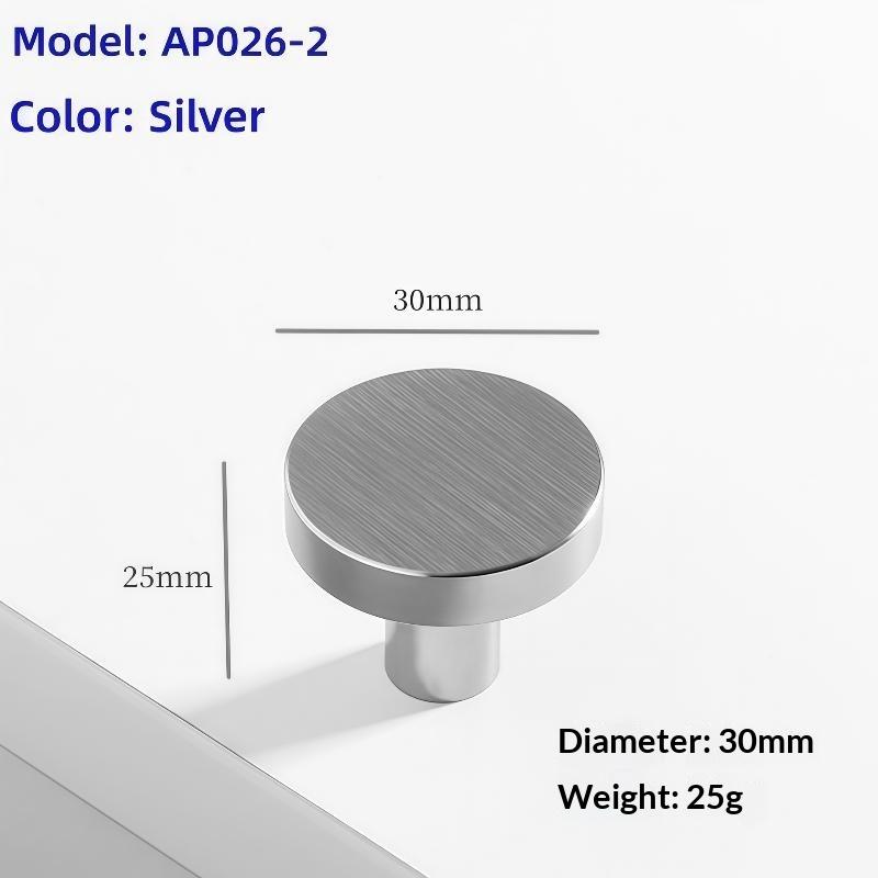 Simple Round Drawer Knobs In Various Shapes Aluminum Alloy Furniture Handles Kitchen Cabinet Handles Decorative Hardware