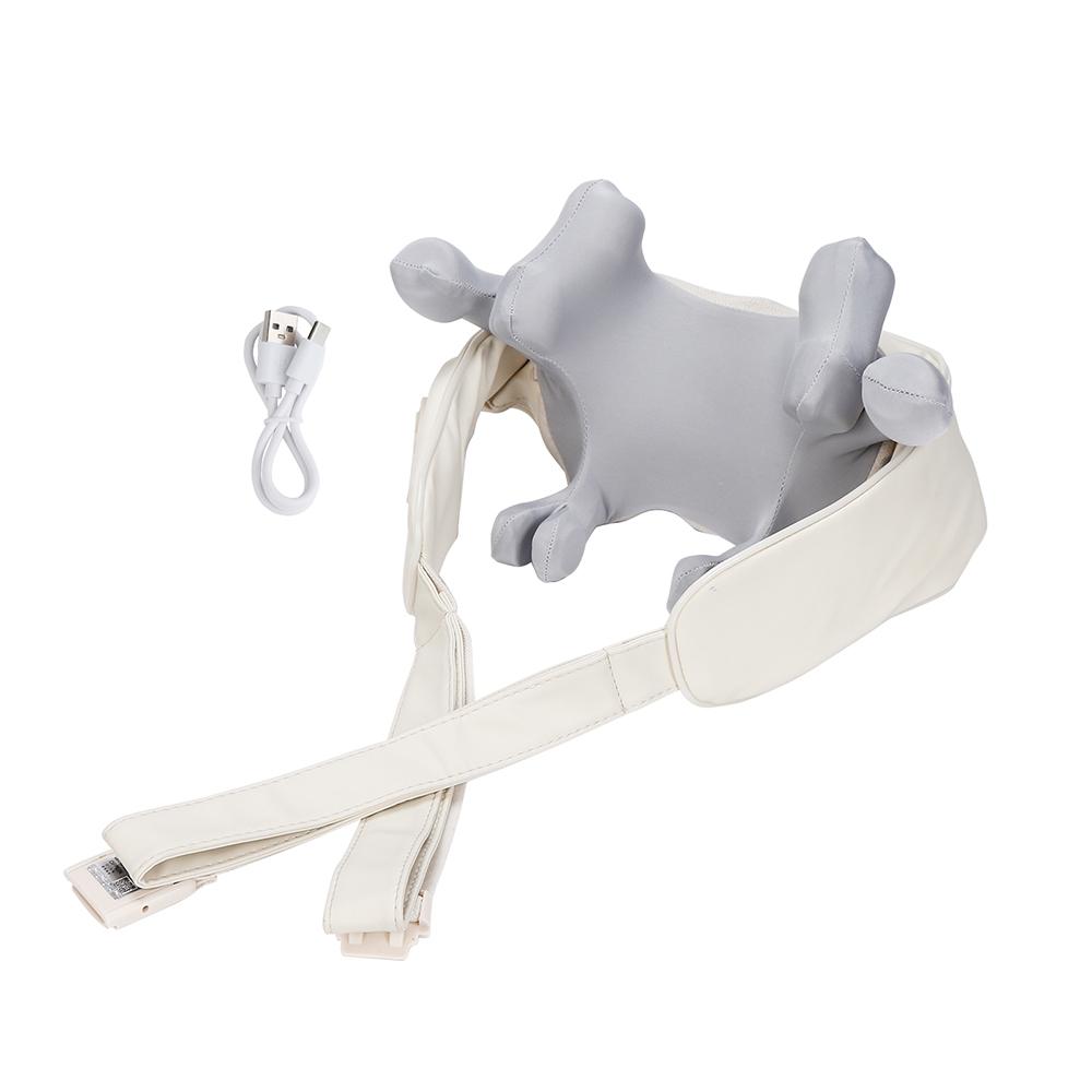 

Upgarded 10-head Trapezius Massager Wireless Neck And Back Massager Hot Compress Electric Cervical Relieve Fatigue Relax Muscles бежевый