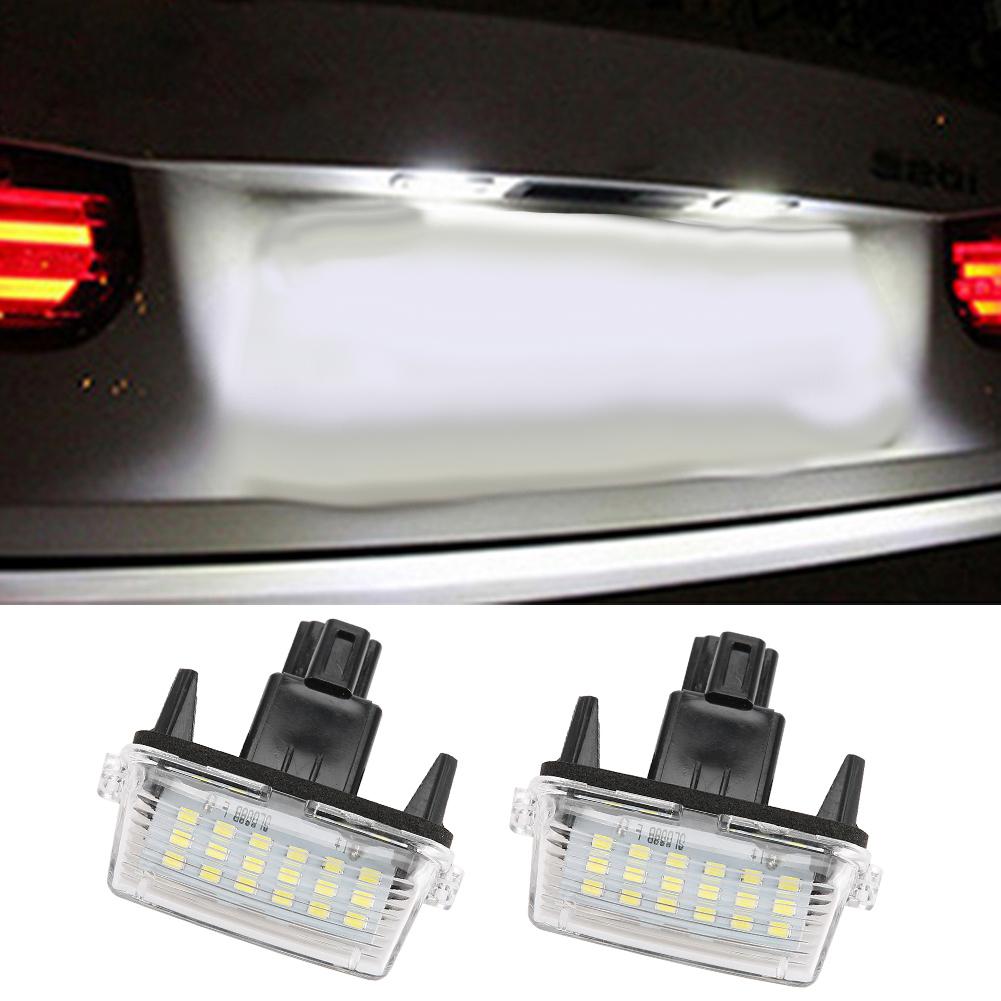 1 Pair LED Number License Plate Light Lamp Fit for Toyota Corolla 2014