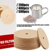 3.75Inch Round Coffee Filter Paper for Percolators Disposable Natural Unbleached Coffee Filters Disc Home Office Use
